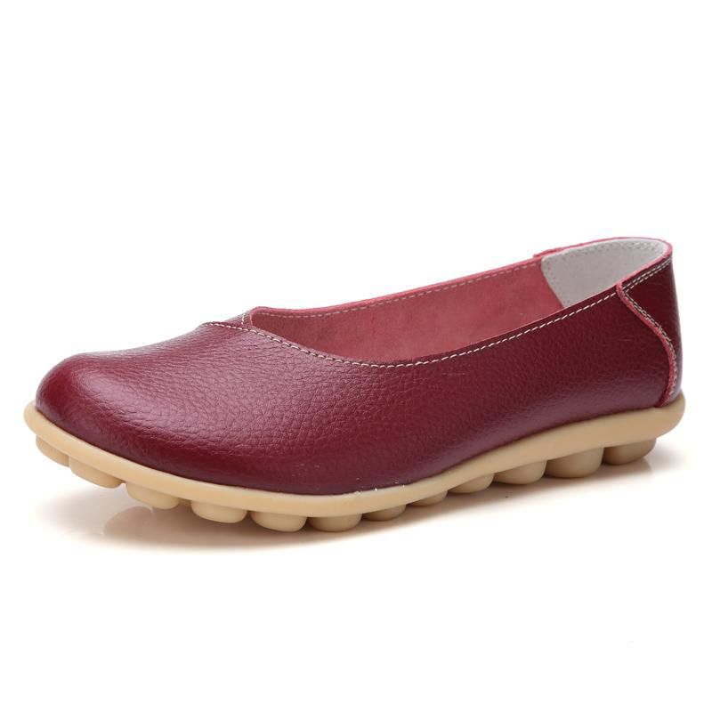 【BestGO】Store Lady Family Loafers Women One-legged Convenience Leather Loafers for Women Comfortable Versatile Flat Shoes Shoes Women Size 35-44 Fashion Versatile Casual Shoes for Women