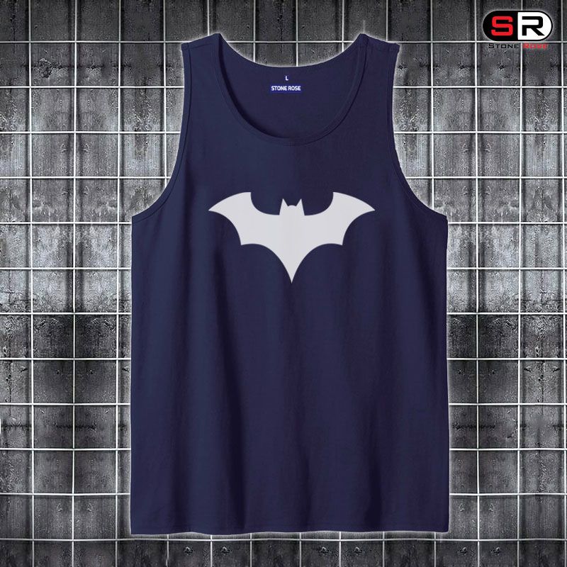 Men's Bat Design Cotton Tank Top  - 16829T