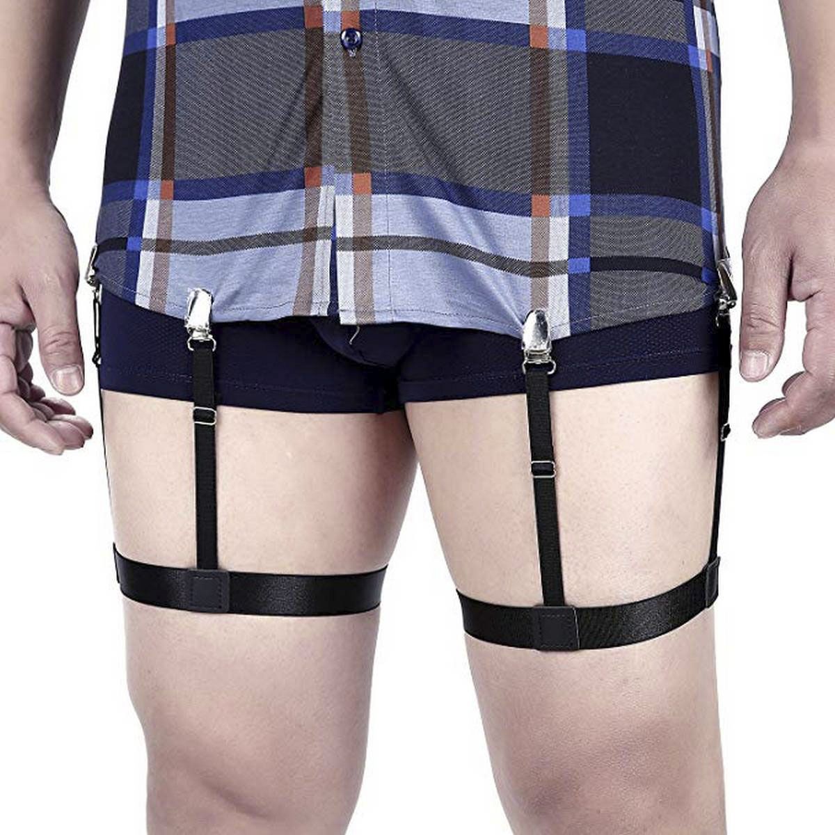 Mens Shirt Stays Shirt Holder Straps Adjustable