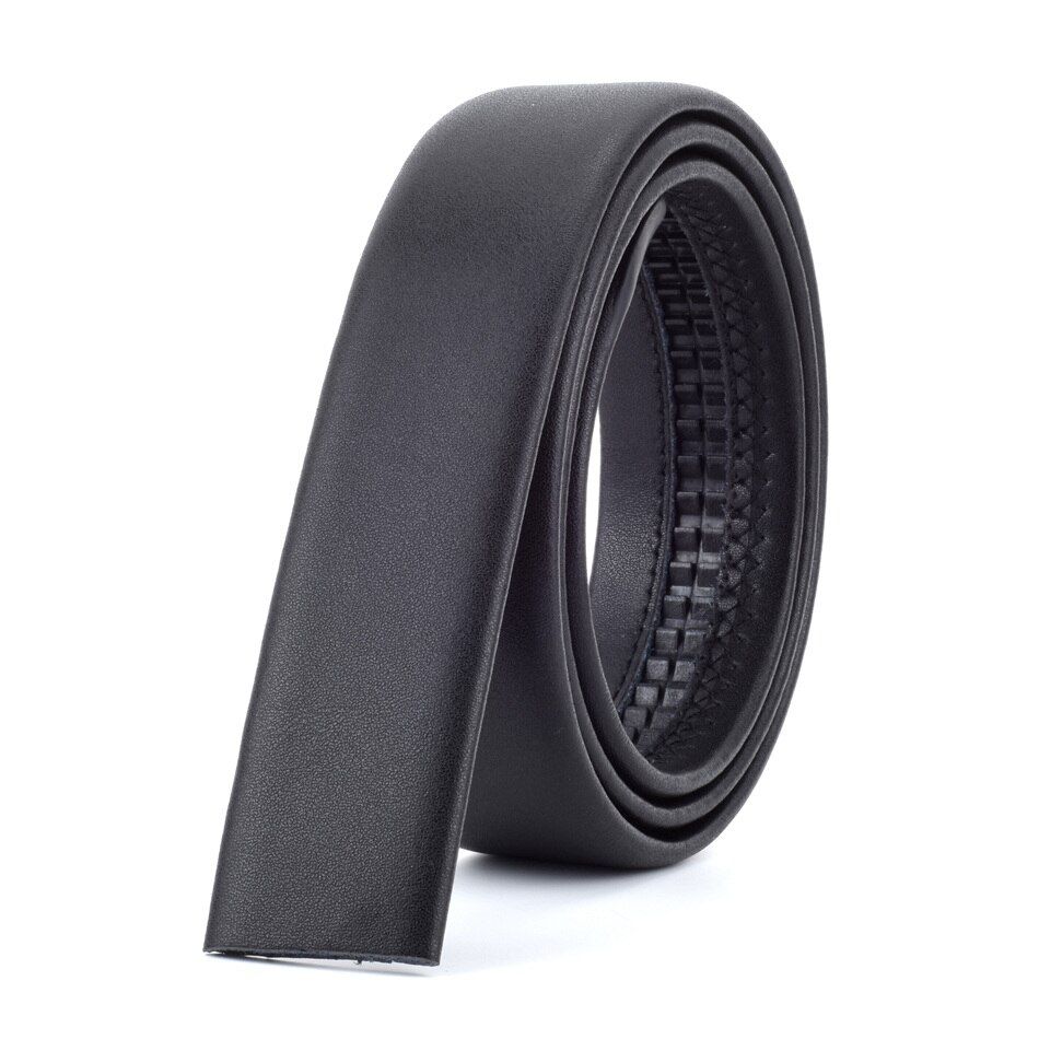 WOWTIGER Fashion Mal Designer 3.5cm Belts Luxury Leather Men Belt Automatic Not have belt buckle ceinture homme