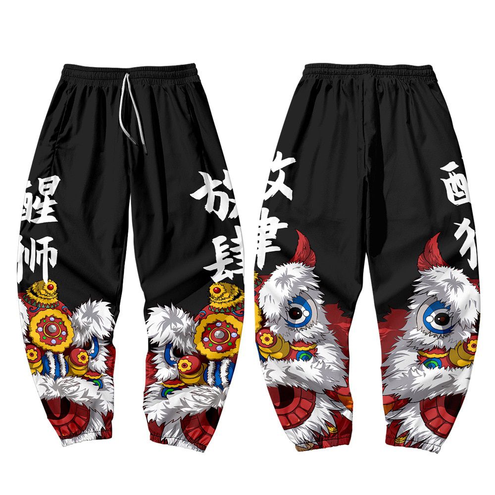 Autumn Joggers Pants Overalls Fashions Black Print Trousers Men Streetwear Anklecket Cargo Pants