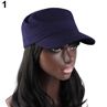 Classic Women Men Adjusle Plain Vintage Armylitary Cadet Style Cap Hat