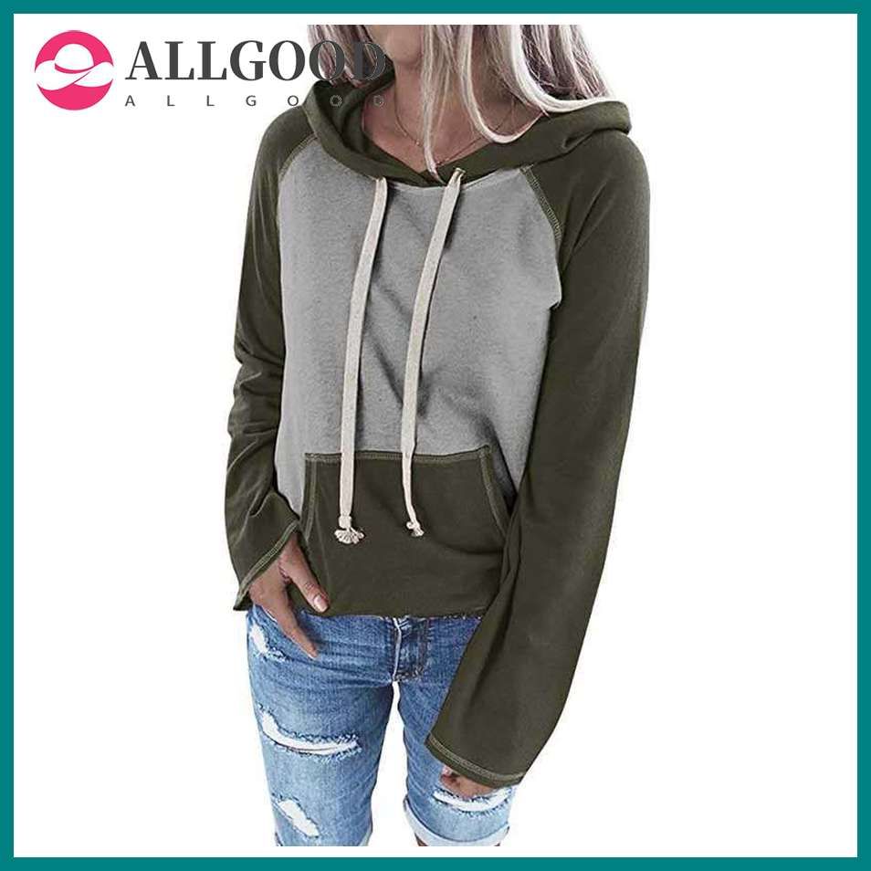 Spring Autumn Hooded Loose Casual Sweater Fashion Personality Stitching Contrast Color Women's Oversized Sweatshirt clothes 5XL