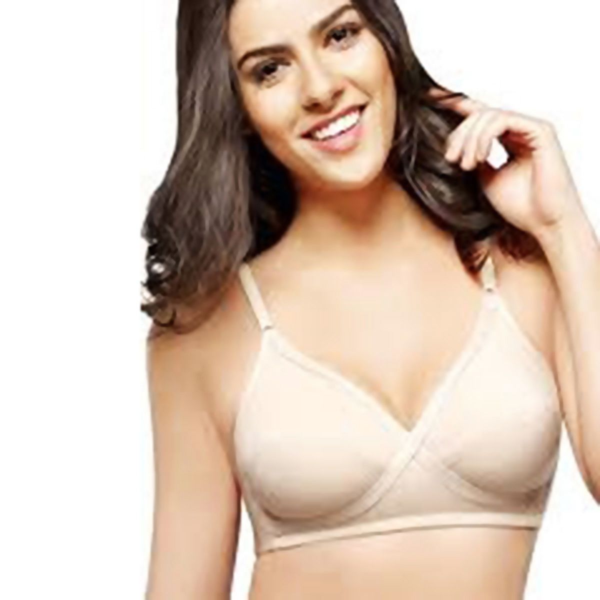 100% Cotton Bra For Women (Cream)