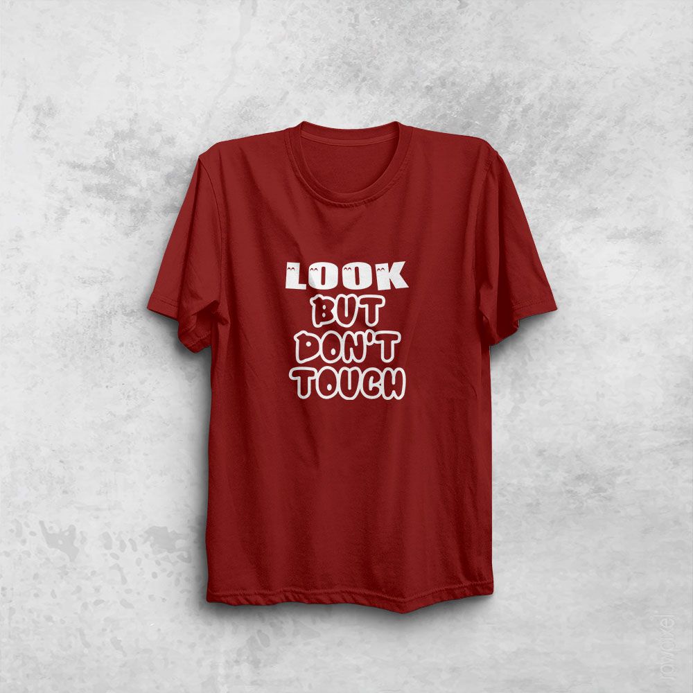 Look But Don'T Touch Jersy T Shirt For Boys And Girls - Genji