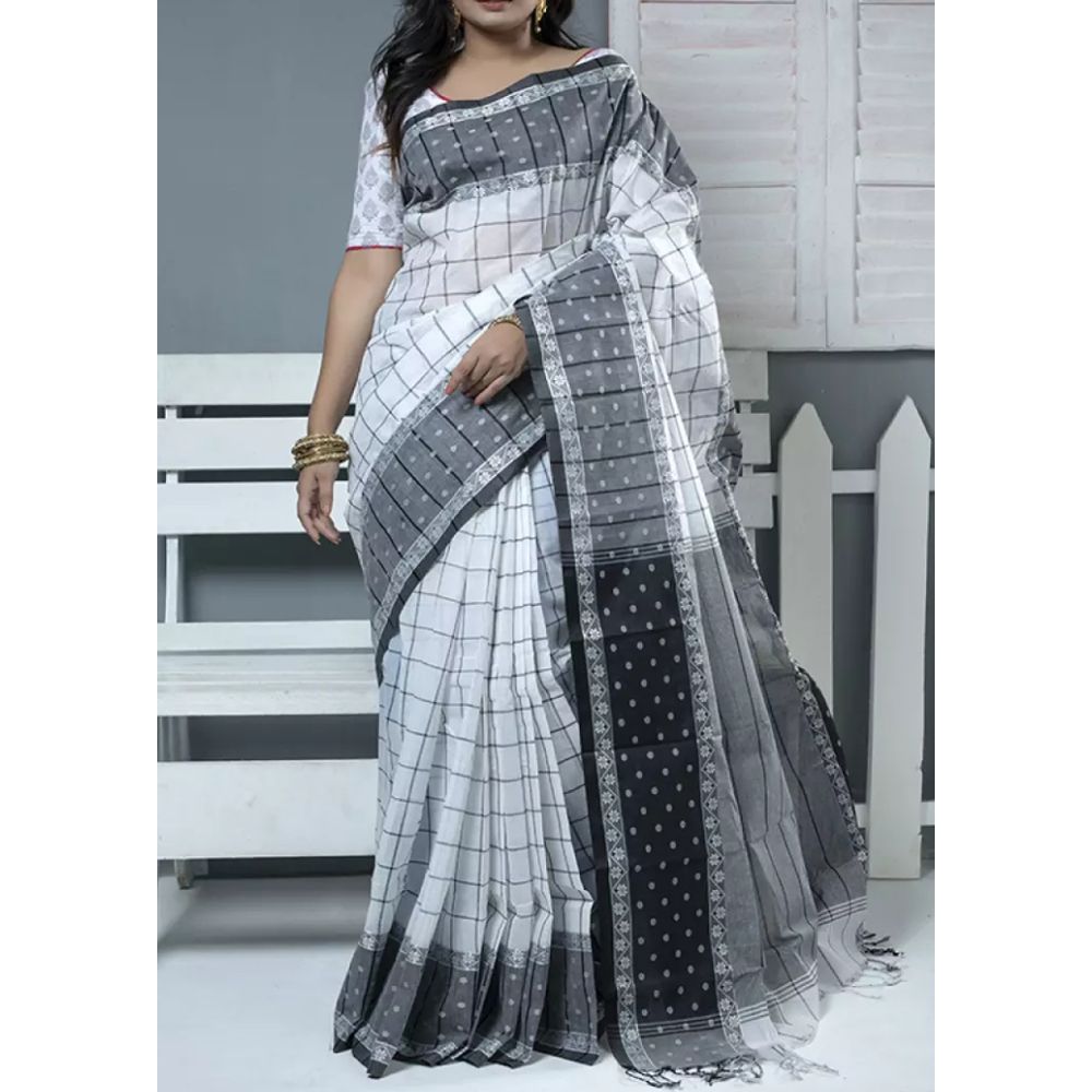 Stylish multicolor Tangail saree for women - Sari - Saree - শাড়ি