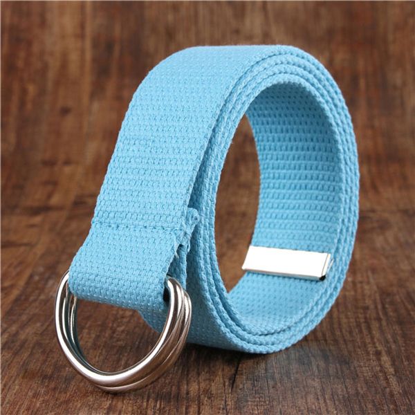 Fashion Black Canvas Belt for Women Casual Female Waist Belts with Plastic Buckle Harajuku Solid Color Long Belts ceinture femme