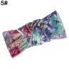 Women Tie Dye Floral Knotted Headband Hair Band Makeup Fe Washing cessory