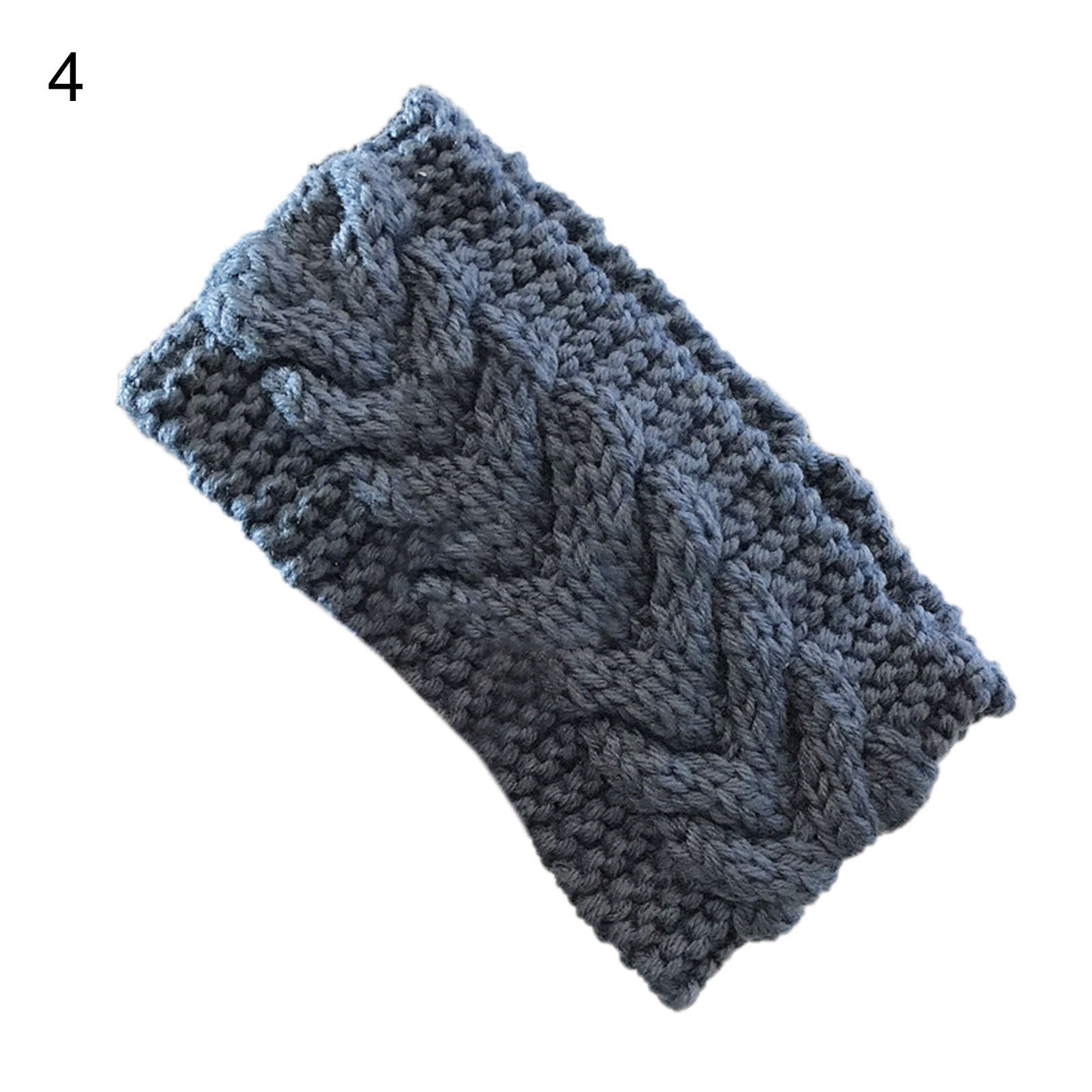 Knitted adband Windproof Knitting Twist Solid Color ad Wrap