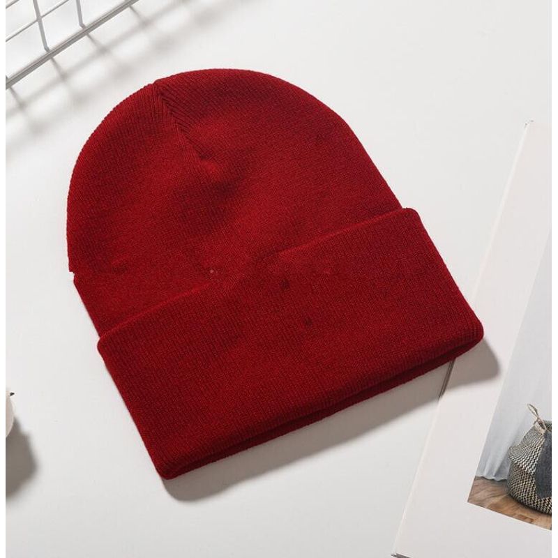Men Women Beanie Girl Boy Warm Hat Unisex Short Fisher Hats Neon Yellow Green Orange Beanies Pink SkullCap Hat
