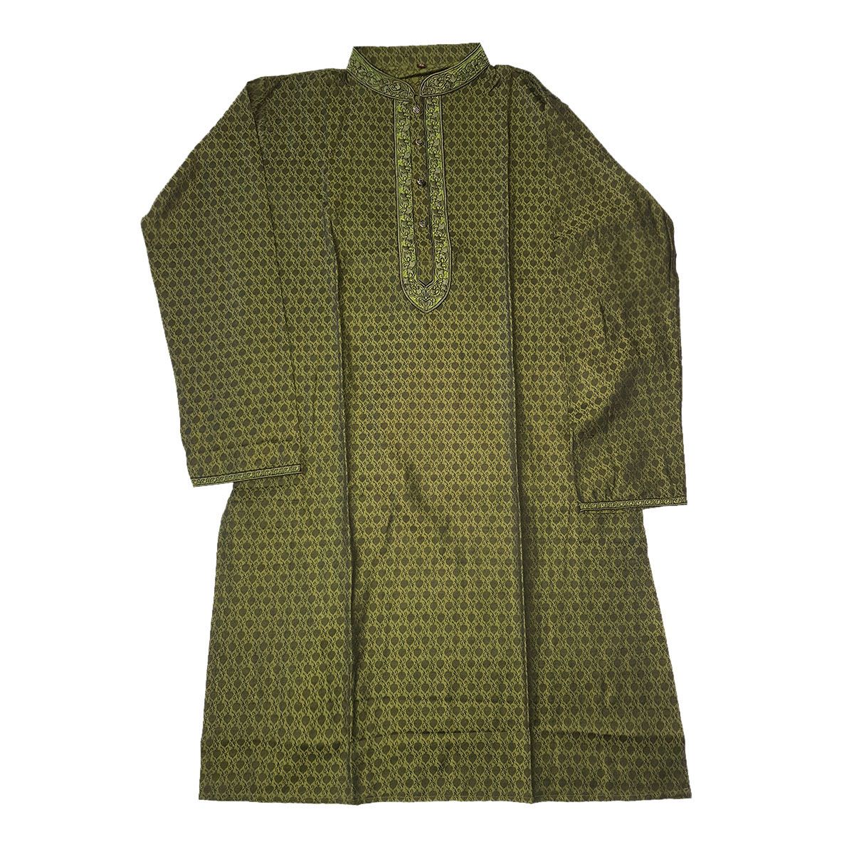 Green Cotton Panjabi for Men