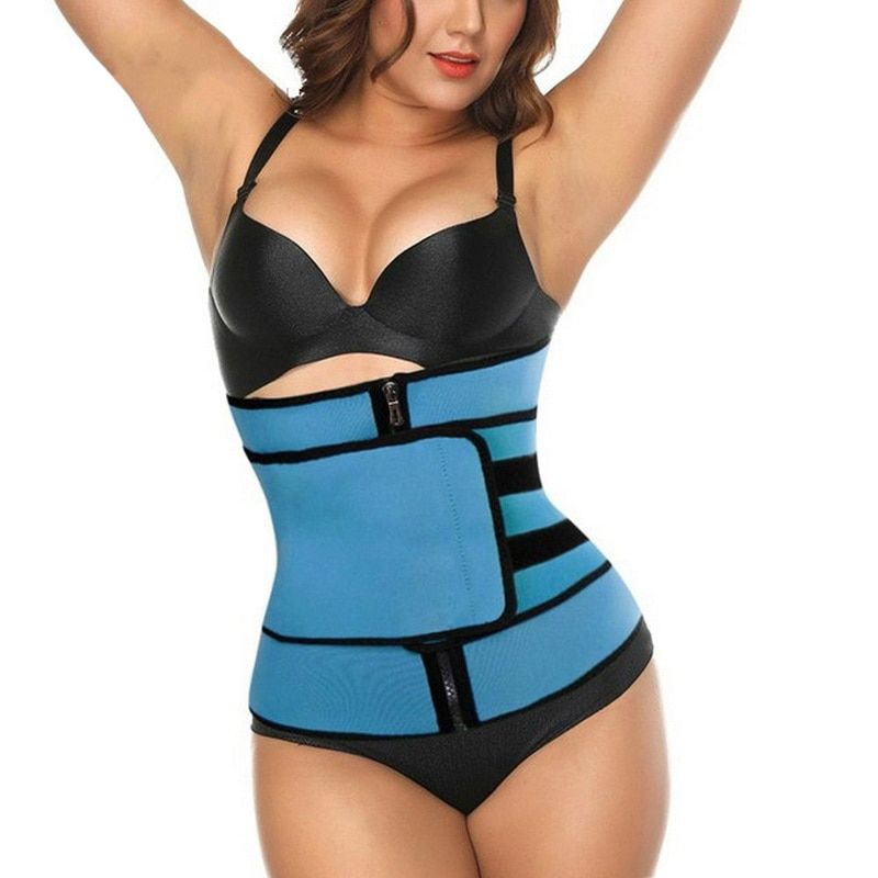 Neoprene Sauna Shaper Waist Trainer Corset Sweat Slimming Belt for Women Weight Loss Compression Trimmers Workout Fitness