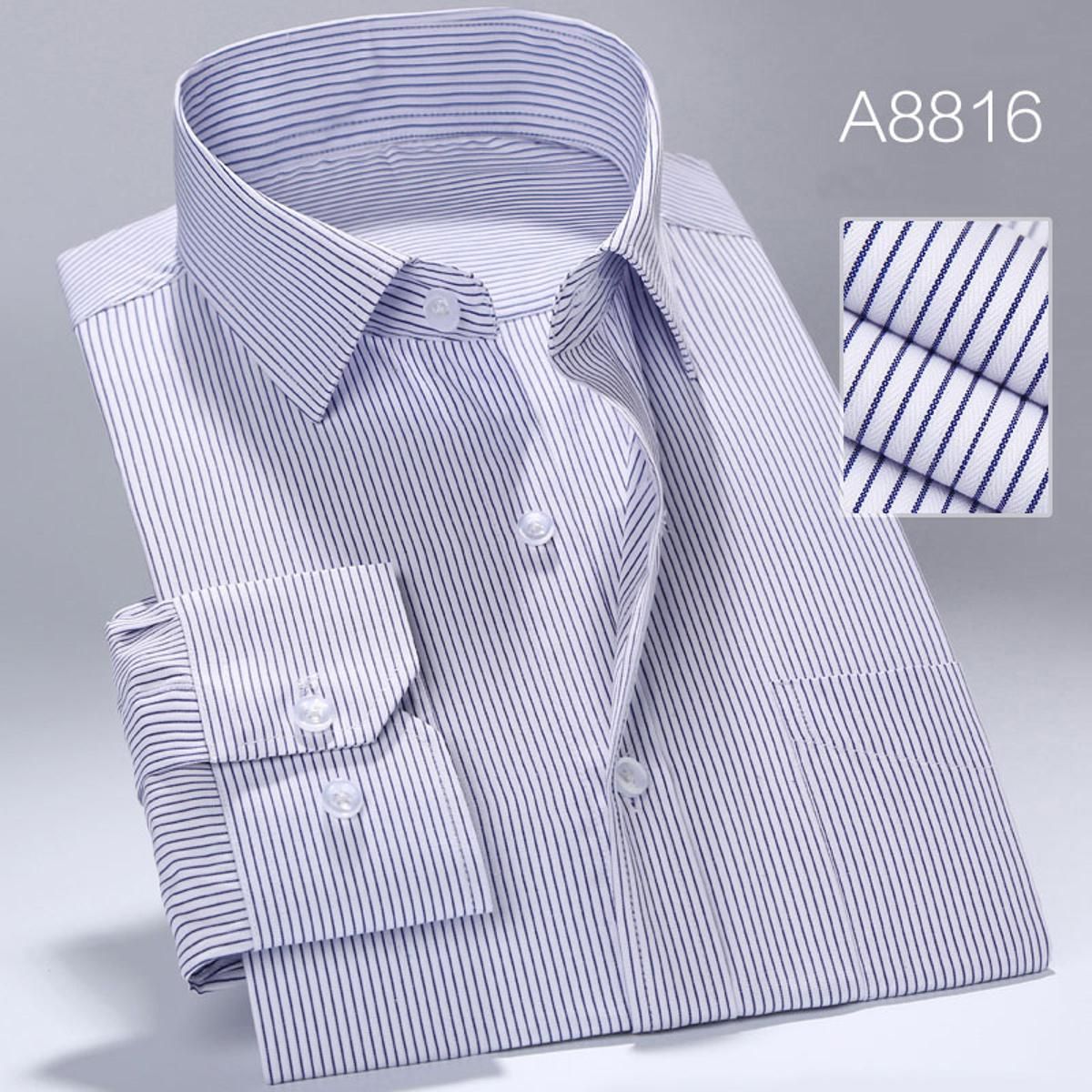 MACROSEA Men Shirt Work/Office Wear Clothes Brand Long Sleeve Formal Men Dress Shirts Men Social Shirts Slim Fit Design