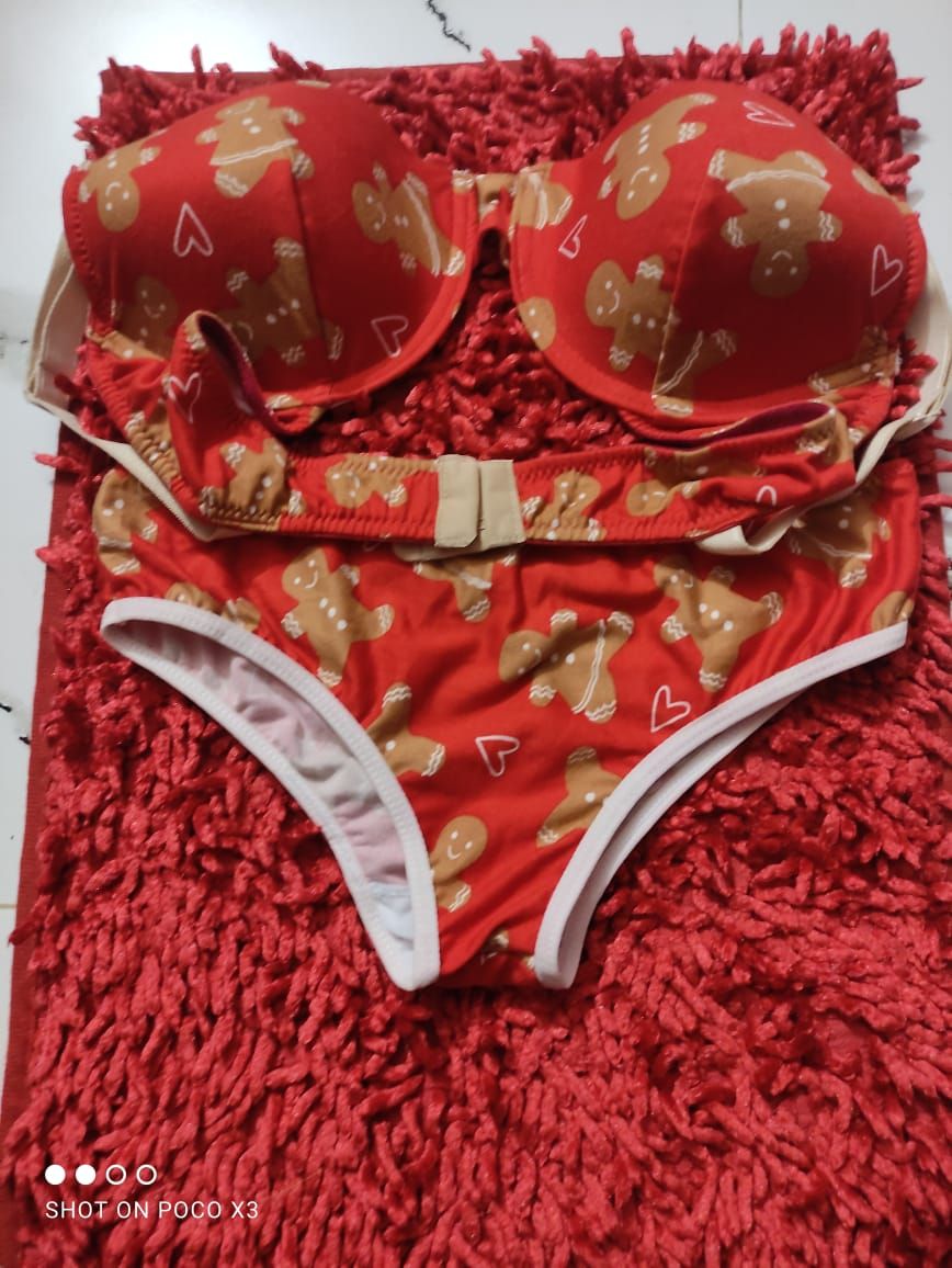 fashionable multi colour Comfort foam Bra Panty Set for Women