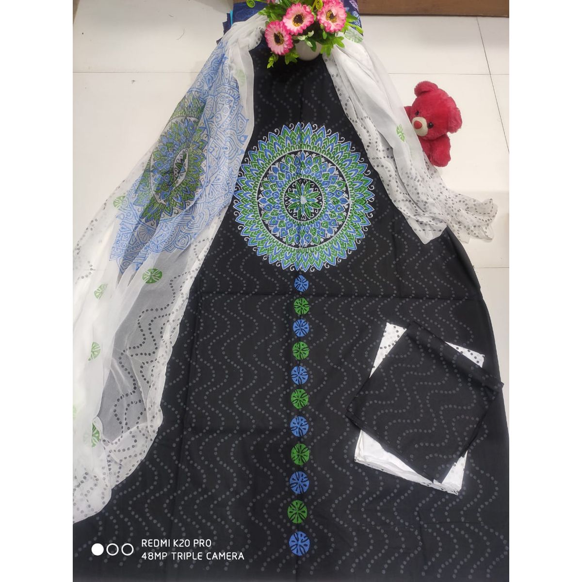 New exclushive collection high qualities block Print Cotton three piece