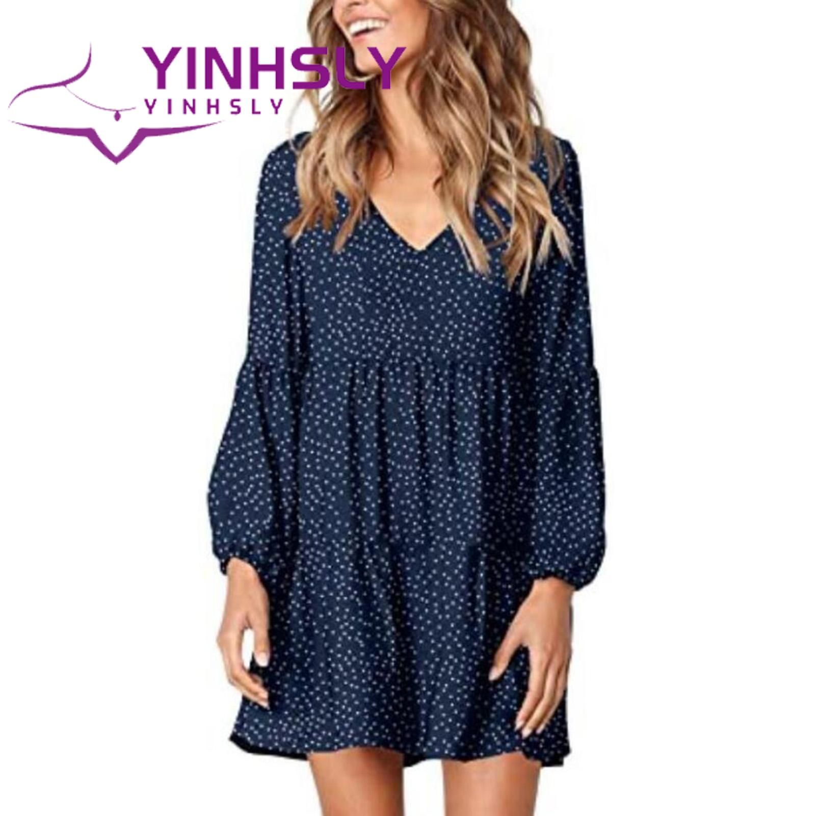 Casual Dress Pullover Dot Printni Dress