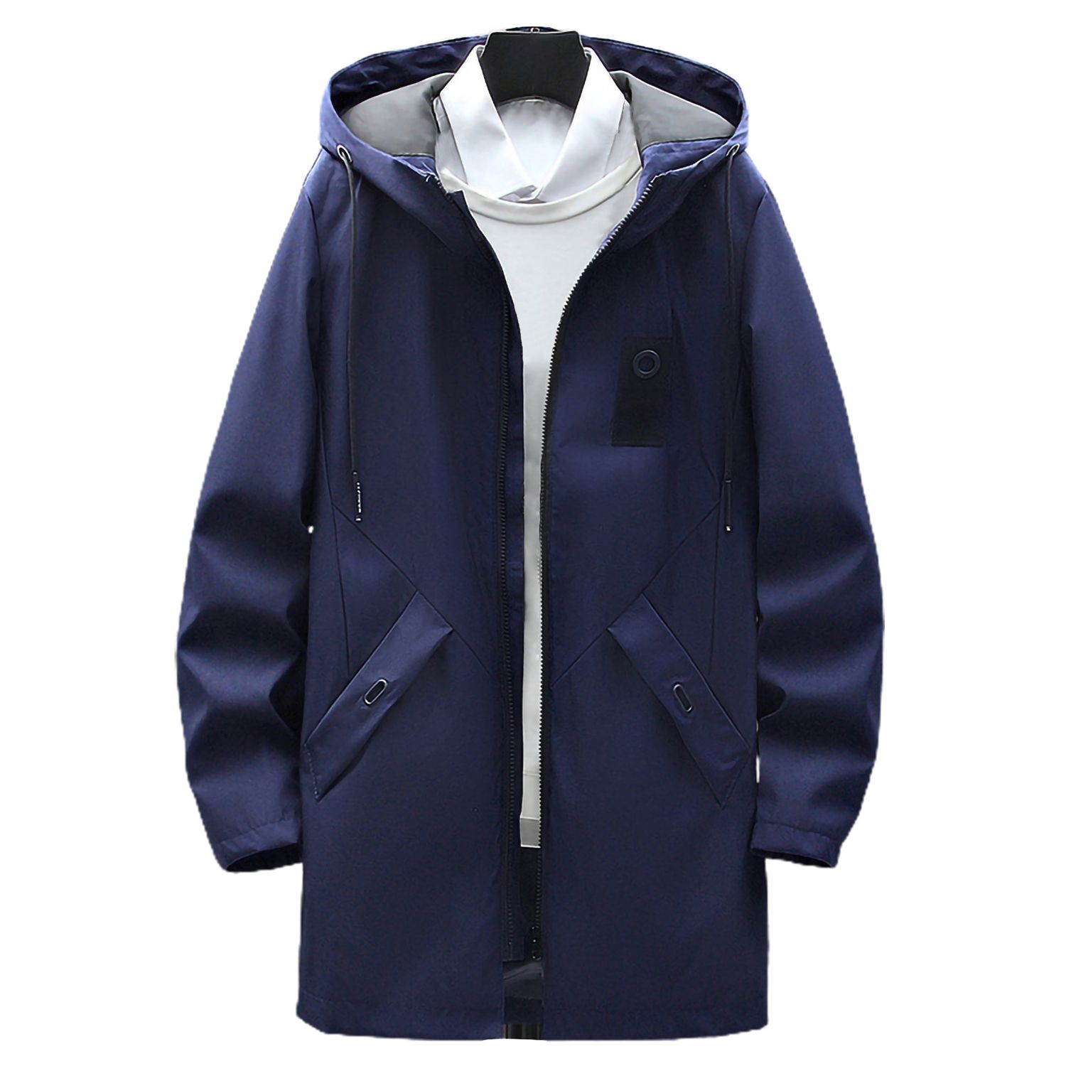 Windbreaker Skin-friendly Simple Fit Design Male Overcoat