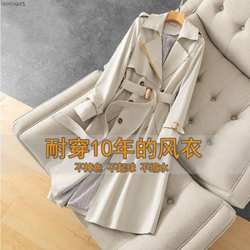 Belt Windbreaker Women Outerwear Medium Long Spring Autumn cCoats Women Korean Fashion Loose Plus Size Trench Coat Overcoat