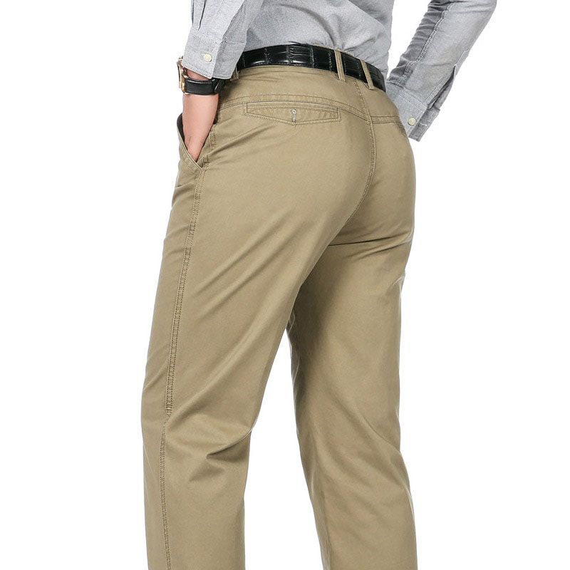 New Arrived Men Suit Pants Men Groom Wedding Dress Trousers Fashion Boutique Cotton Solid Khaki Official Business Suit Pants
