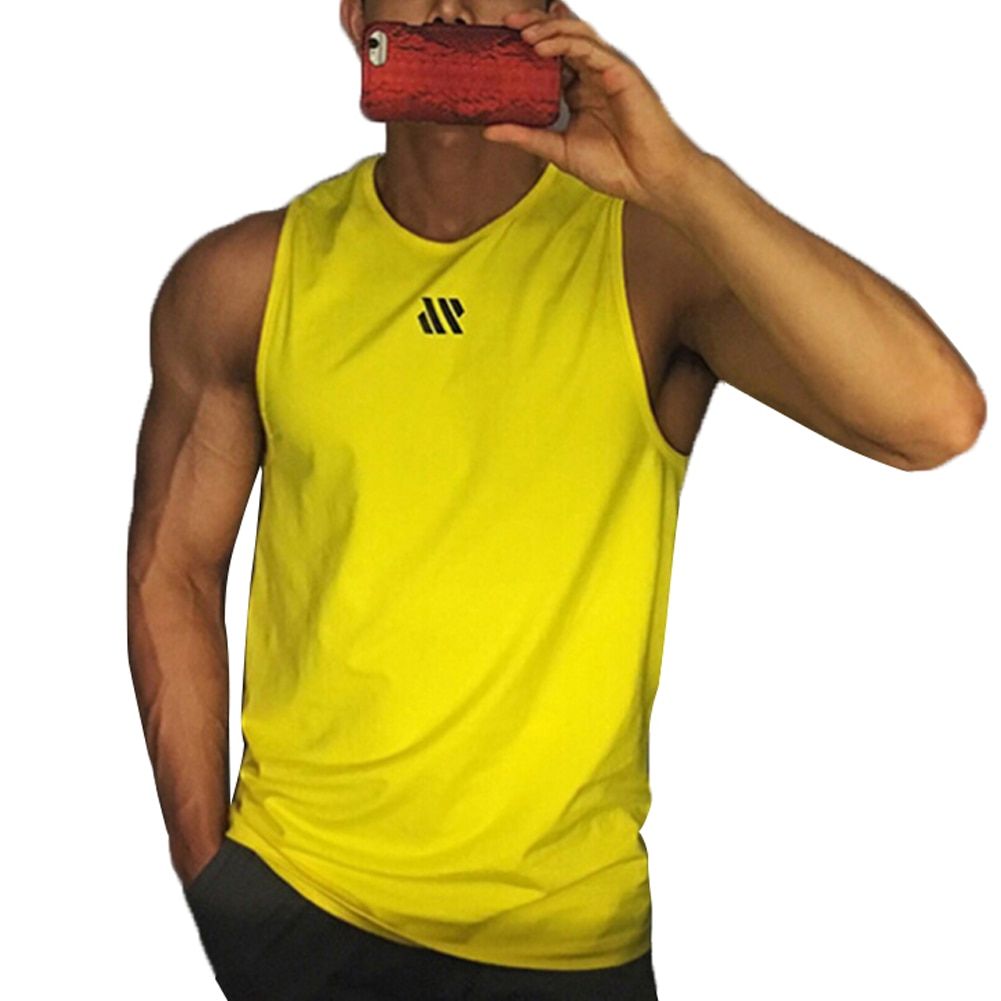 Douhoow Men's Quick Dry Running Vest Fitness Training Street Style Breathable Muscle Workout Gym Fittness TaTop Exercise Tops