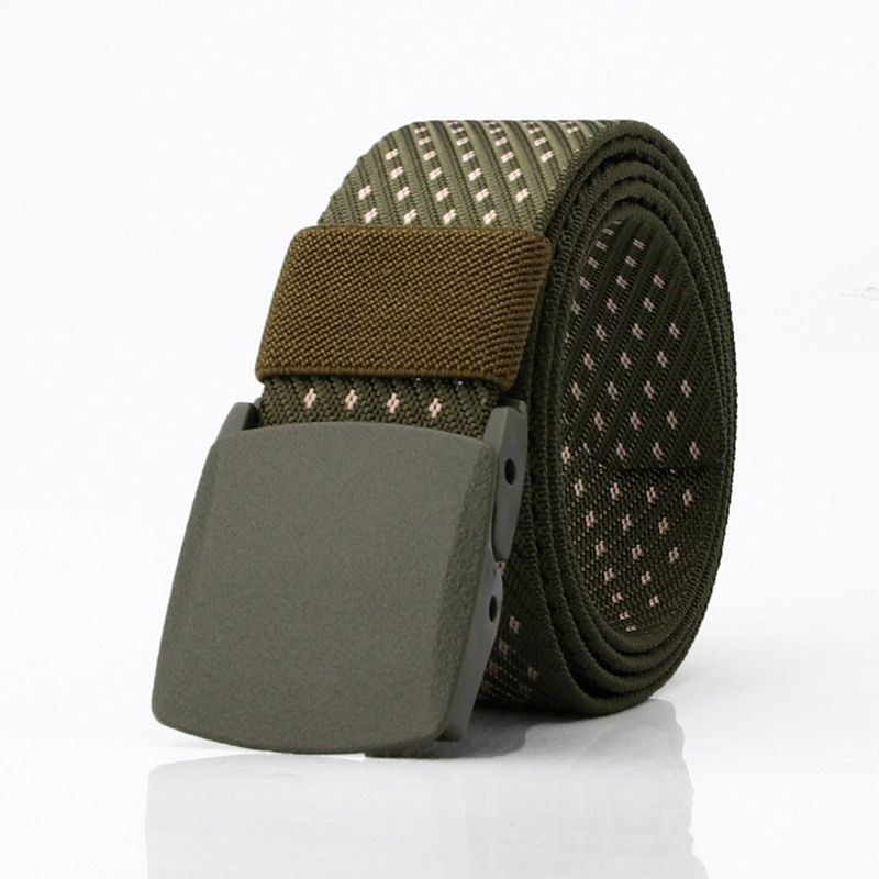 Men Female Belts Military Nylon Adjustable Belt Men EOMEN Outdoor Travel Tactical Waist Belt with Plastic Buckle for Pants 140cm