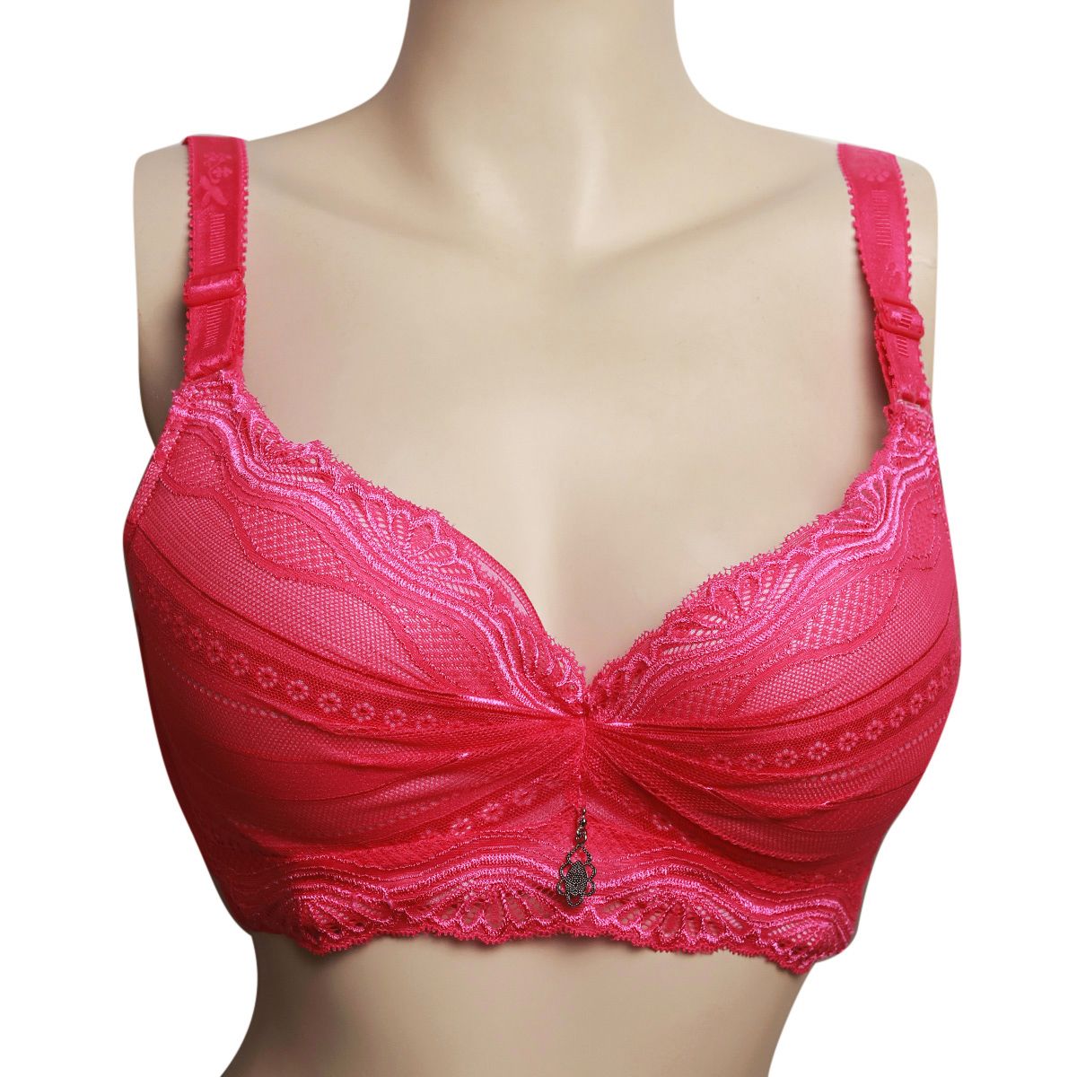 Red color Color Foam Bra for Women
