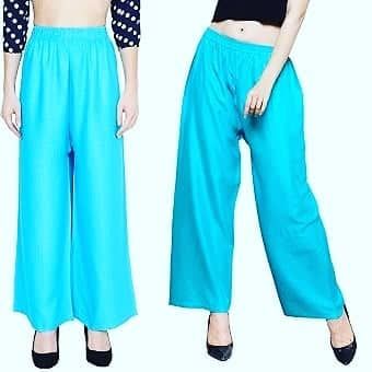 Superline Wide Leg High Fold Over Waist Palazzo Pants