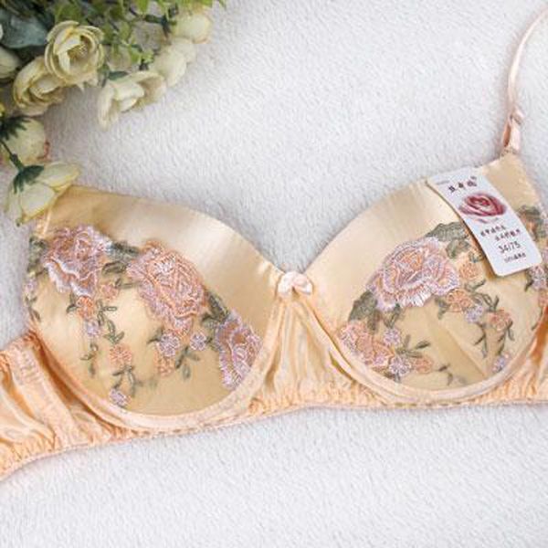 Silk, bra, Lace,  Breathing, Health Care Underwear