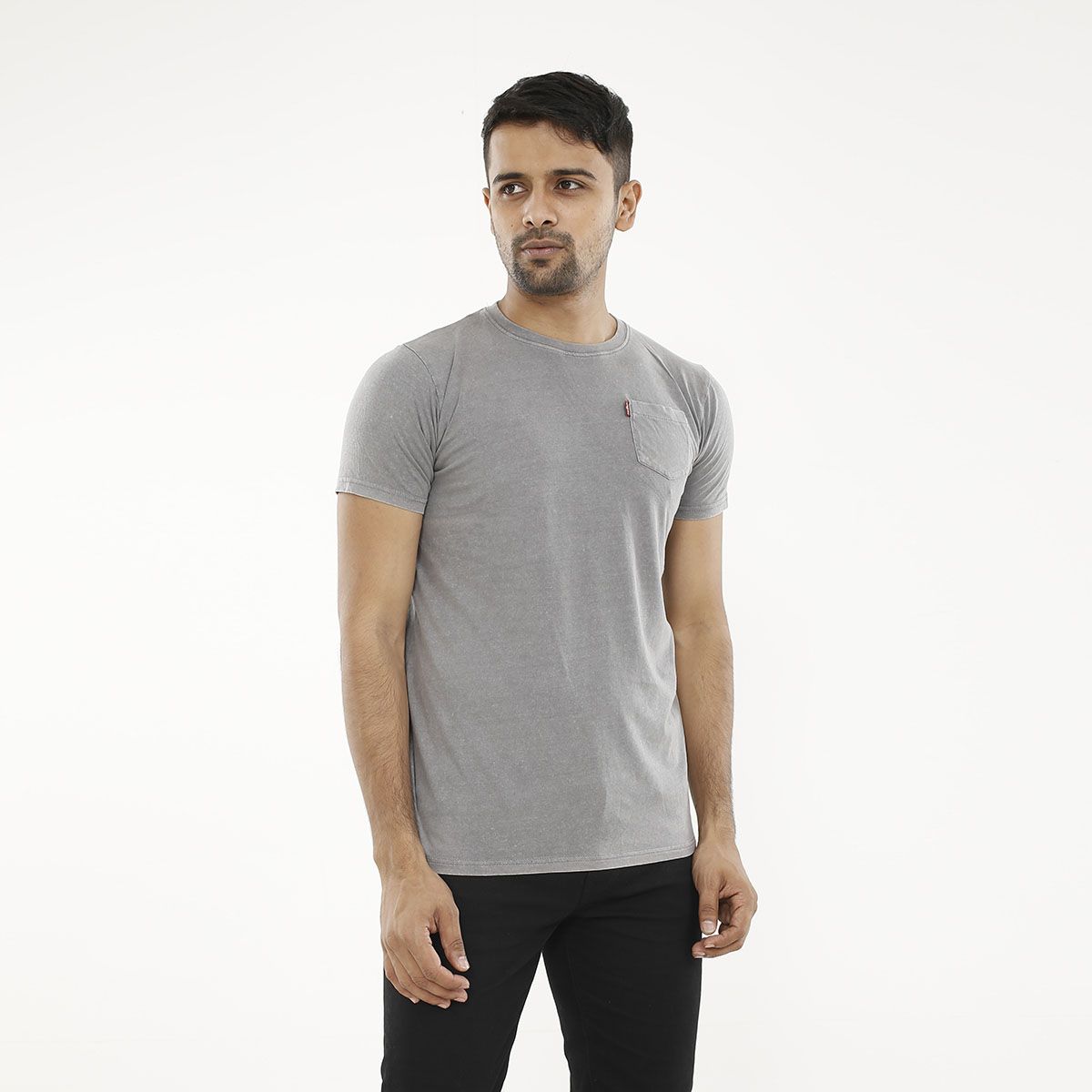 Cotton Wash Short Sleeve T-Shirt for Men