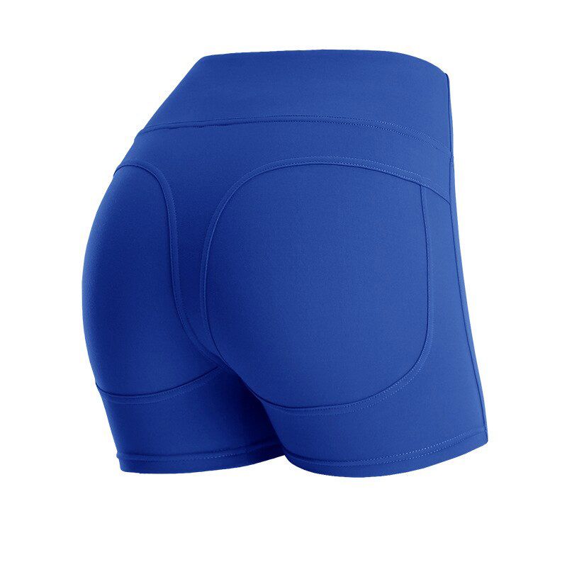 Women Yoga Short Pant Gym Shorts Women High Waist Lifting Push Up Tight Sports Leggings Phone Pocket Jogging Running Fitness LWT