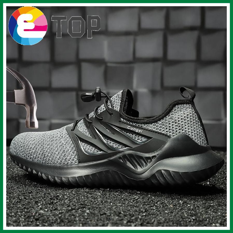 Safety Shoes For Men Kevlar Anti-smash-proof Safety Shoes Steel Toe Steel Non-slip Work Shoes