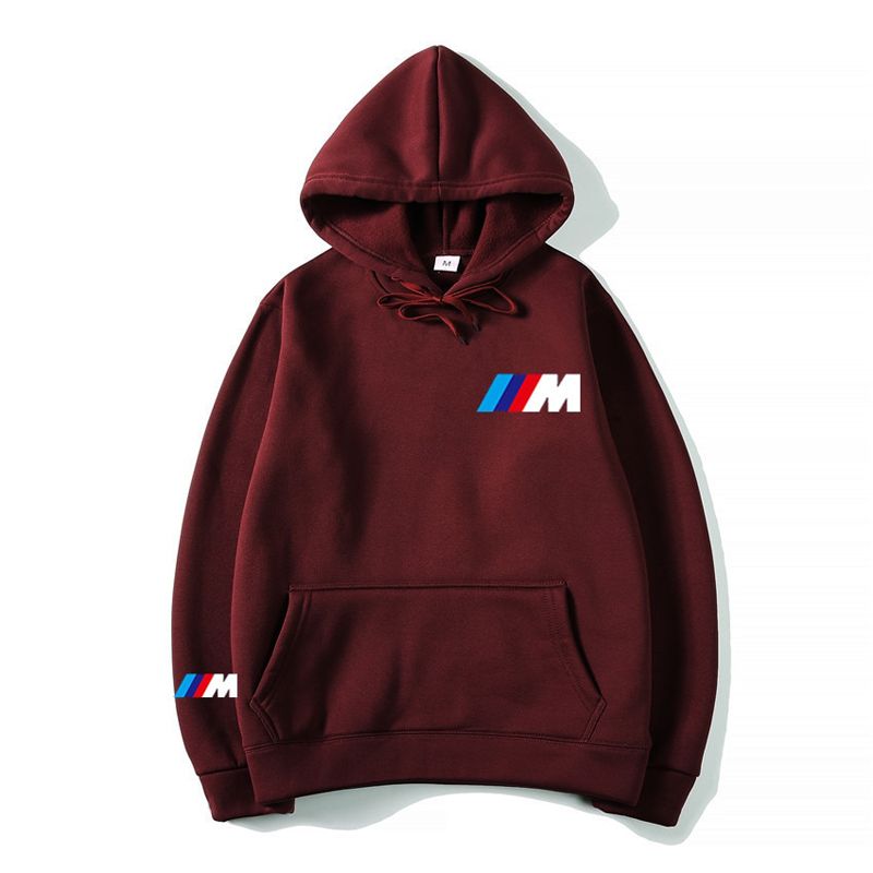 Fashion Casual Hoodie For Men BMW Print Warm Clothing Hoodies Fleece Streetwear Sweatshirt Hooded Male Oversized Hoody