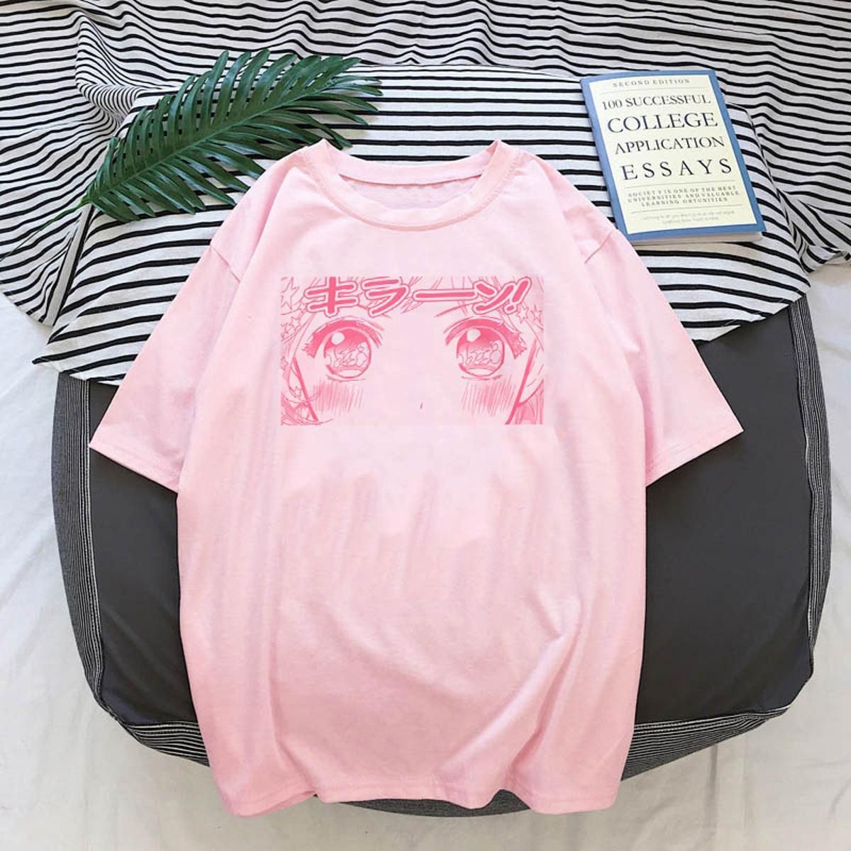 Women's T-shirt Cute Anime Girl Shirt Japanese Hunter XX T-shirt Vintage Harajuku Streetwear Loose Tops Punk Gothic Summer Tees