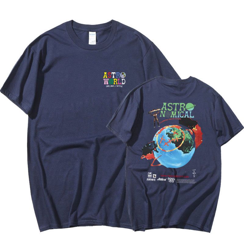 Travis Scott Tshirts ASTROWORLD T Shirt Men Women Summer Harajuku  Hop Tee Tops Cactus Jack Print  Hop TShirts