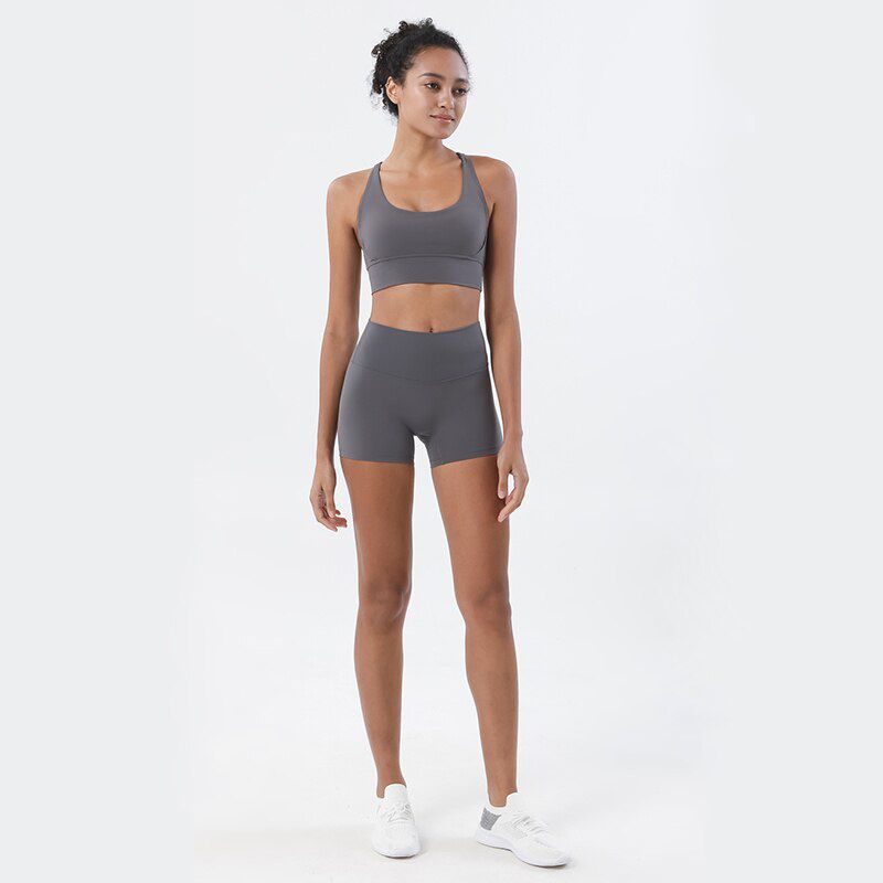 Vnazvnasi Running Shorts Women Push Up High Waist Fitness Short Female Slim Workout Tight Shorts Gym Leggings Fitness Clothing