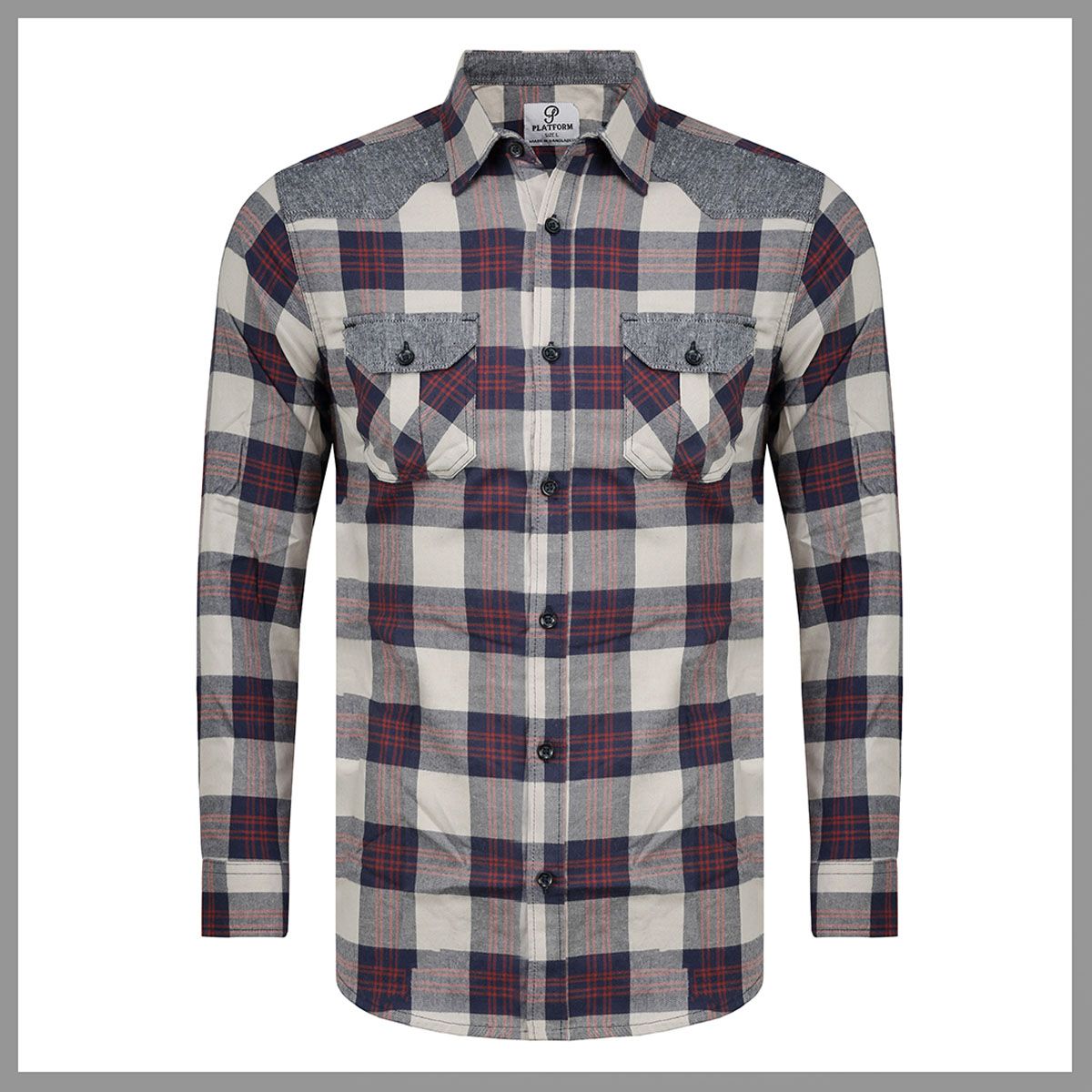 Full Sleeve Shirt / Long Sleeve Shirt / Casual Shirt / Stylish Shirt / Fashionable Shirt / Exclusive Shirt / Multi Color Shirt / Cheke Shirt /Double Pocket Shirt / Shirt For Men / Male Fashion Wear Wearable In  All Season - Shirt For Men