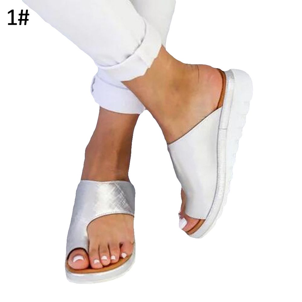 Fashion Women Summer Breathable Lightweight Flat Sole Sandals Slippers Shoes
