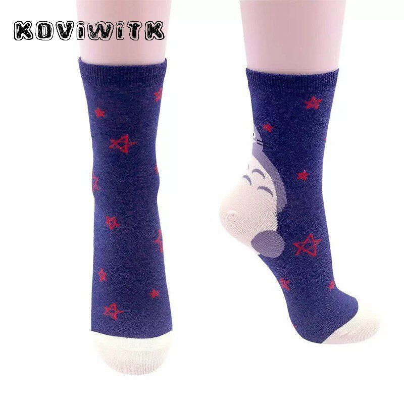 Cute Animal cat Socks funny Casual Women star Cotton Socks Fashion Female warm harajuku Funny Cats Sock winter sports Funny sox