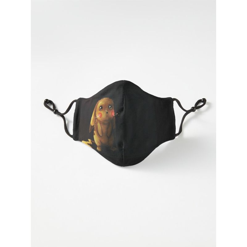 Pokemon Pikachu Cute Pika Six Layers FaceMask For Men And Women - Mask