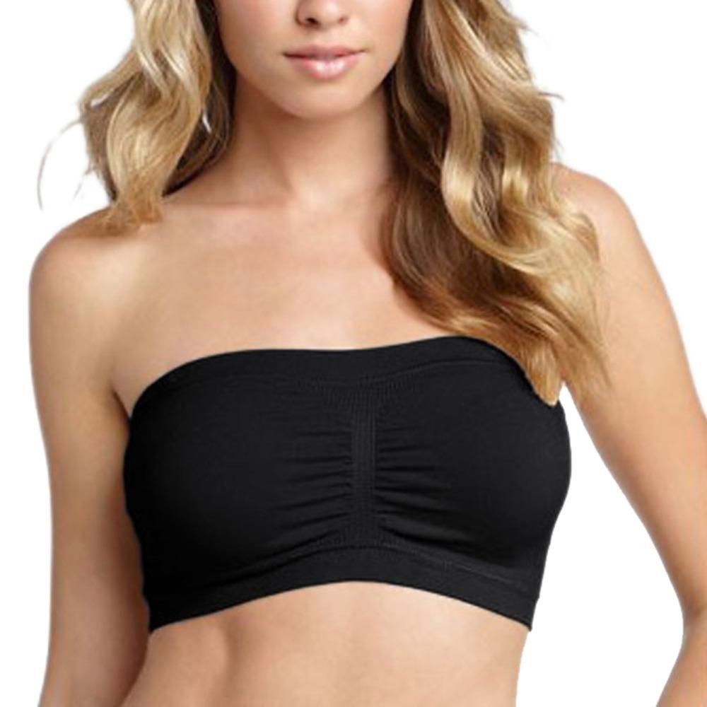 Black tube bra 