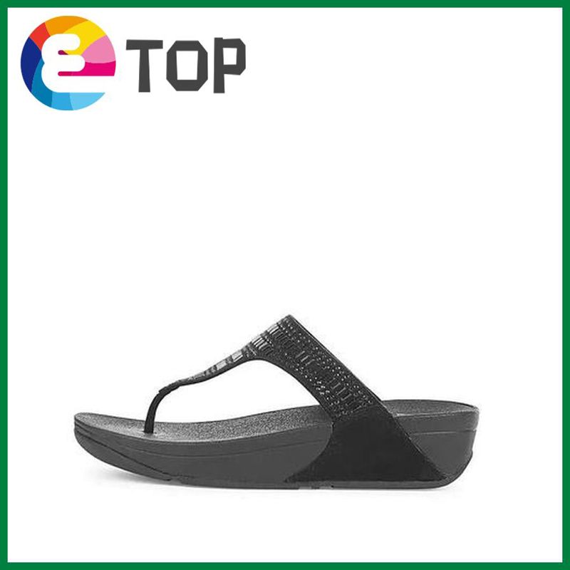 [Ready Stock] Flip Flops Women's Summer Outing Fashion Leather Platform Loose Tide Beach Shoes Flip Flops Sandals and Slippers