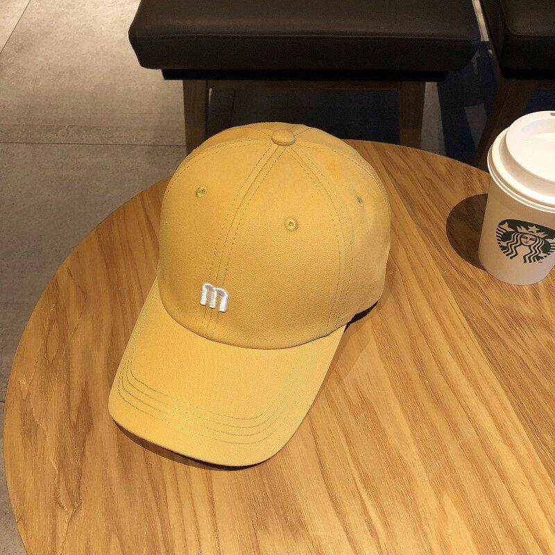 M Embroidery Caps Unisex Chun Summer Baseball Caps Flat Hip Hop Adjusted Big Size Cap
