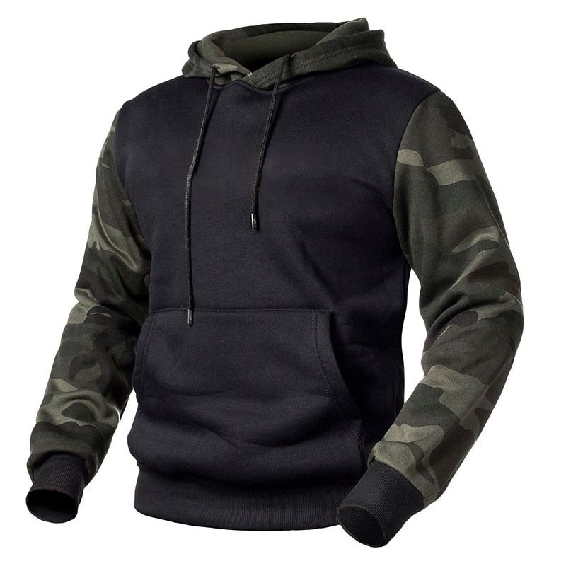 Army Green Men Military Camouflage Hoodies Autumn Winter Hooded Sweatshirts Male Camo Hoody  Hop Streetwear Brand Top 4XL