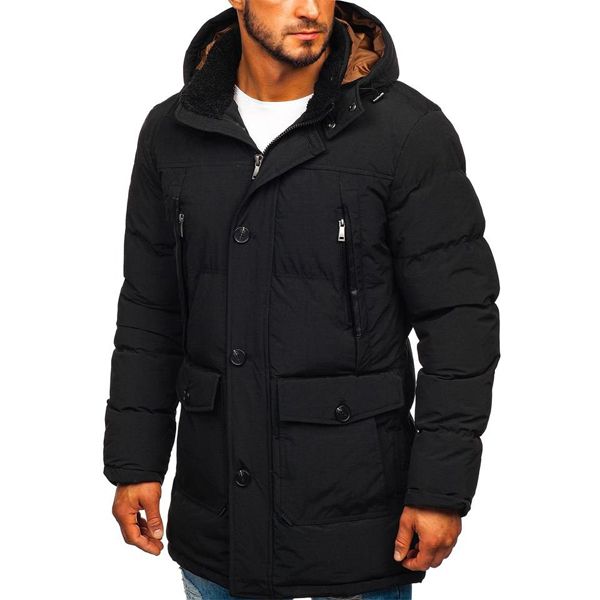 Men Winter Casual Warm Thick Waterproof Jacket Parkas Coat Men Autumn Outwear Windproof Hat Parkas Jacket Men