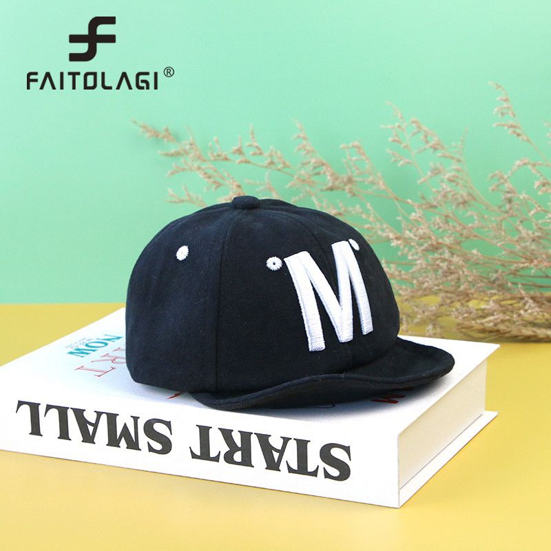 Letter Printed Baby Baseball Cap Adjustable Outdoor Casual Kids Sun Hat Soft Cotton Summer Newborns Boy Girl Visor Cap