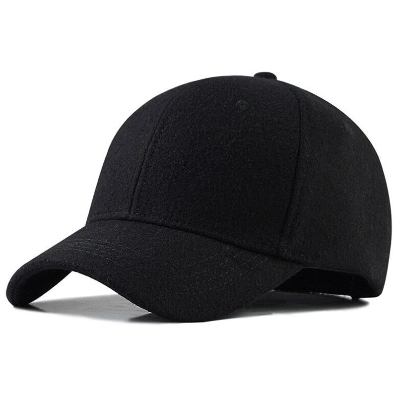 57-62cm big head man large size wool baseball hats male winter outdoors plus size sport caps