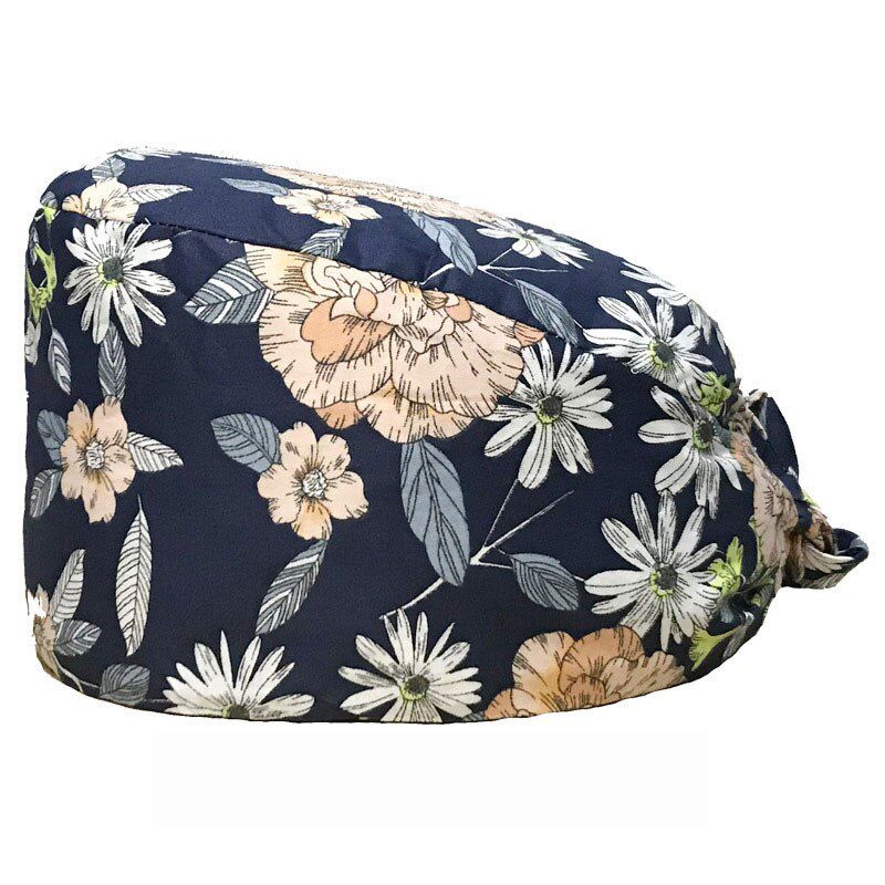 2020 New Fashion Breathable Scrub Cap Printed on Work Hat Casual Uni Outdoors Nurse Work Hat Cap