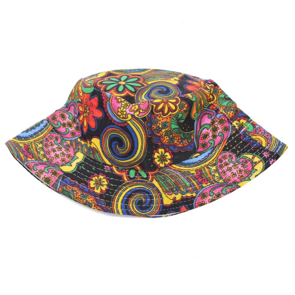 Useful Summer Women Unisex Bucket Sun Hat Boonie Hunting Fishing Outdoor Cap Floral
