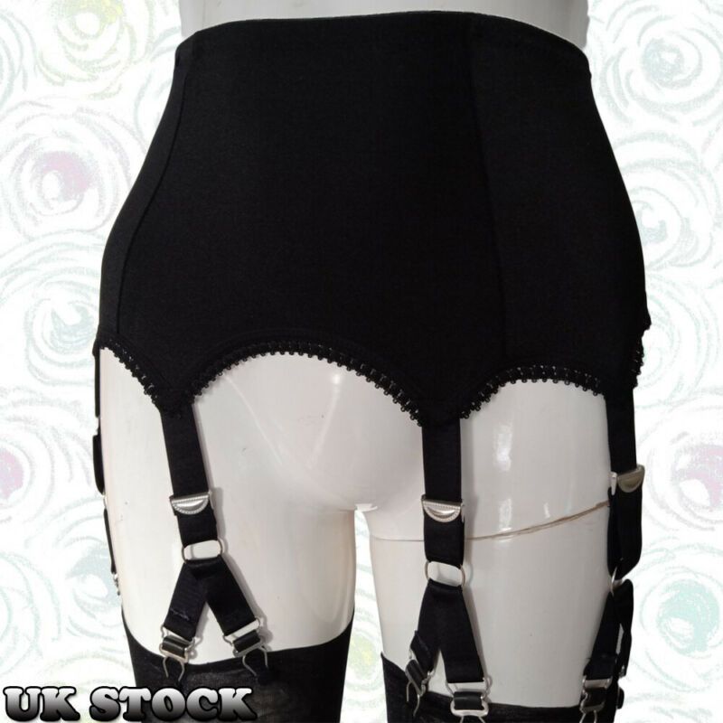 2020 Women Sexy Suspenders Retro Vintage Style 6 Straps 12 Claws Suspender Belt Lingerie Garter Belt Solid Accessories Hot
