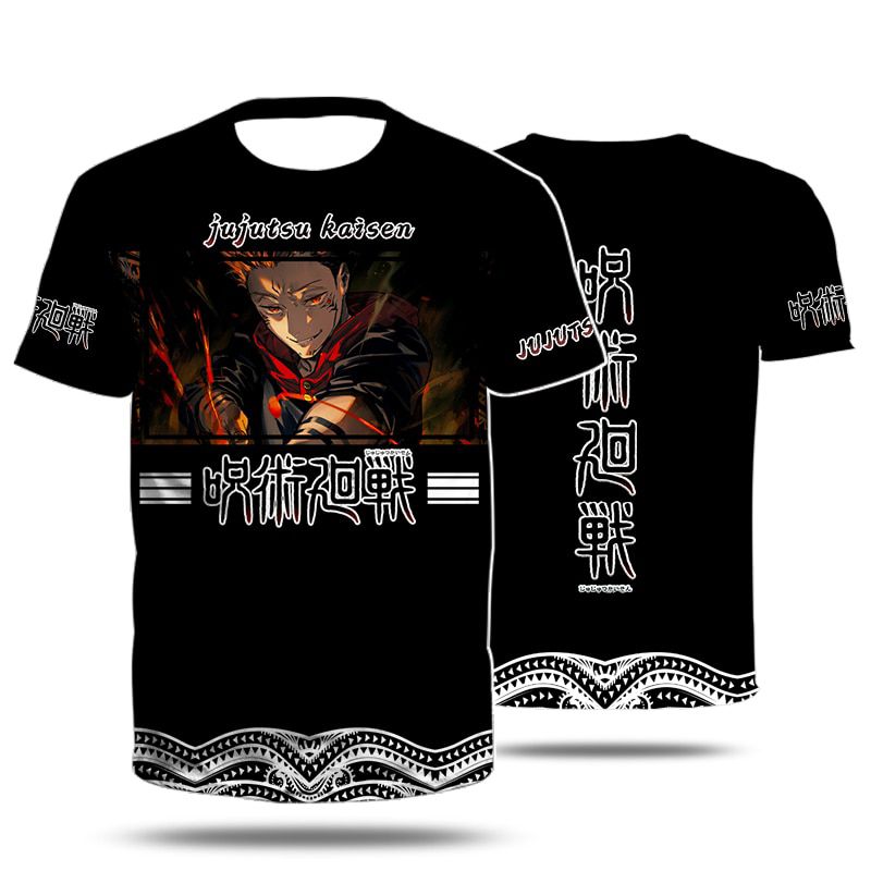 3D Print Men Clothing Manga Jujutsu Kaisen Itadori Yuji Harajuku Crew Neck Uni Women Child Short Sleeves Casual Soft In 2021